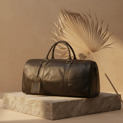 Grand Sac Fourre-Tout en Cuir - Design Intemporel & Robuste - Idéal Cadeau Homme