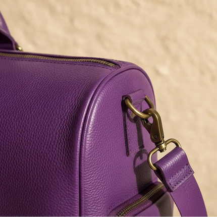 Bagage à Main Cuir Femme - Sac Weekend Spacieux - Style Classique & Élégant