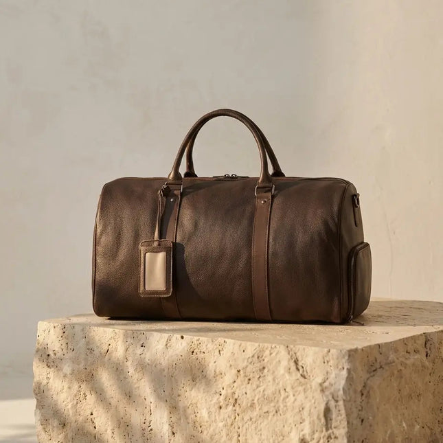 Sac de Voyage Porté Épaule Cuir - Anses Renforcées - Design Moderne & Pratique