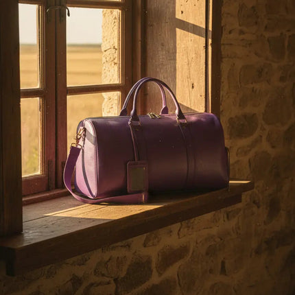 Bagage à Main Cuir Femme - Sac Weekend Spacieux - Style Classique & Élégant