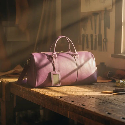 Bagage à Main Cuir Femme - Sac Weekend Spacieux - Style Classique & Élégant