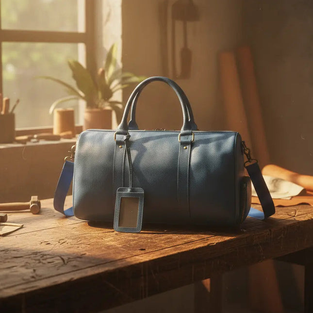 Sac de Voyage Luxe Cuir Vachette - Bagage Cabine Homme & Femme - Finition Premium