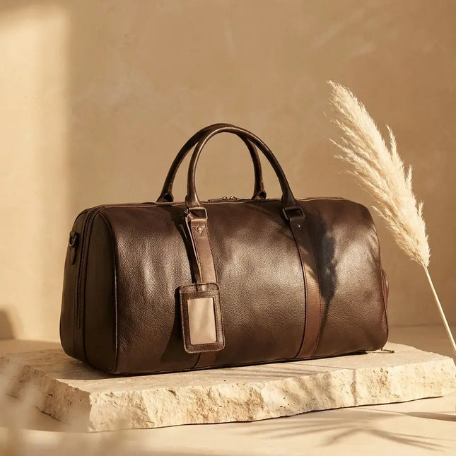 Sac de Voyage Porté Épaule Cuir - Anses Renforcées - Design Moderne & Pratique