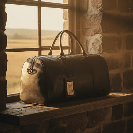 Grand Sac Fourre-Tout en Cuir - Design Intemporel & Robuste - Idéal Cadeau Homme