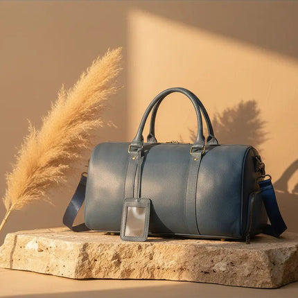 Sac de Voyage Luxe Cuir Vachette - Bagage Cabine Homme & Femme - Finition Premium