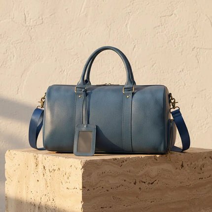 Sac de Voyage Luxe Cuir Vachette - Bagage Cabine Homme & Femme - Finition Premium