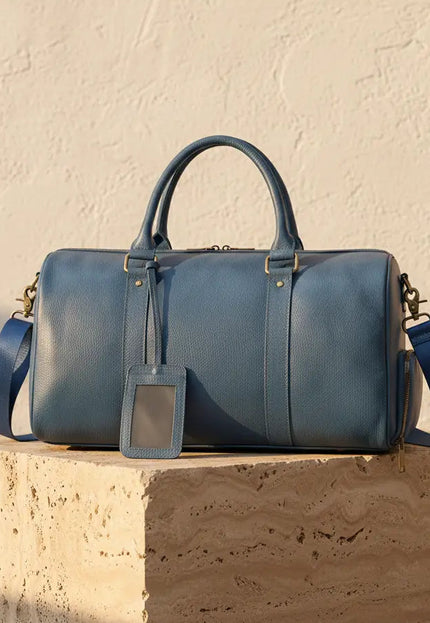 Sac de Voyage Luxe Cuir Vachette - Bagage Cabine Homme & Femme - Finition Premium