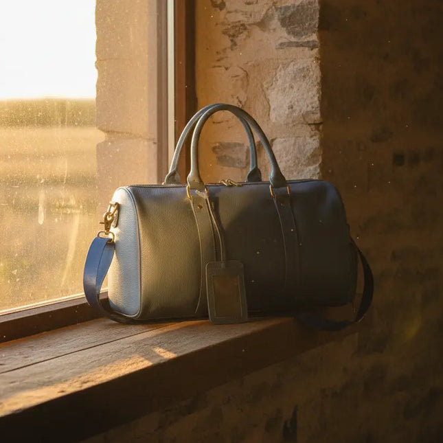 Sac de Voyage Luxe Cuir Vachette - Bagage Cabine Homme & Femme - Finition Premium